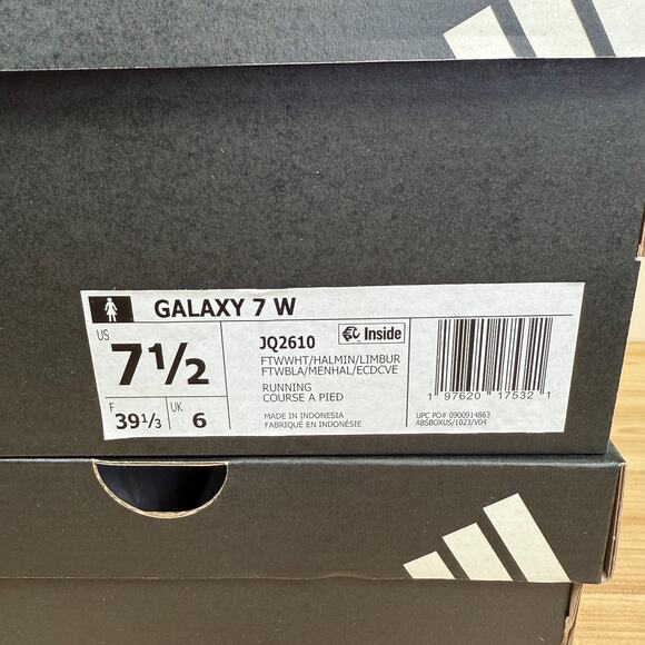 Adidas Galaxy 7 Running shoes gym Workout Women's 7.5 White Halo Mint JQ2610 - Picture 10 of 12